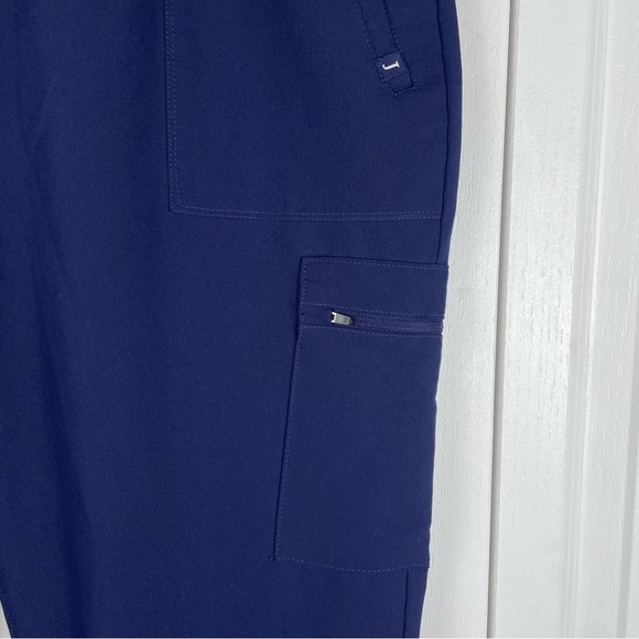 Jaanuu Scrub Pants Women’s XL Petite Pocket Cargo Yoga Waist Interior Drawstring - Picture 4 of 13